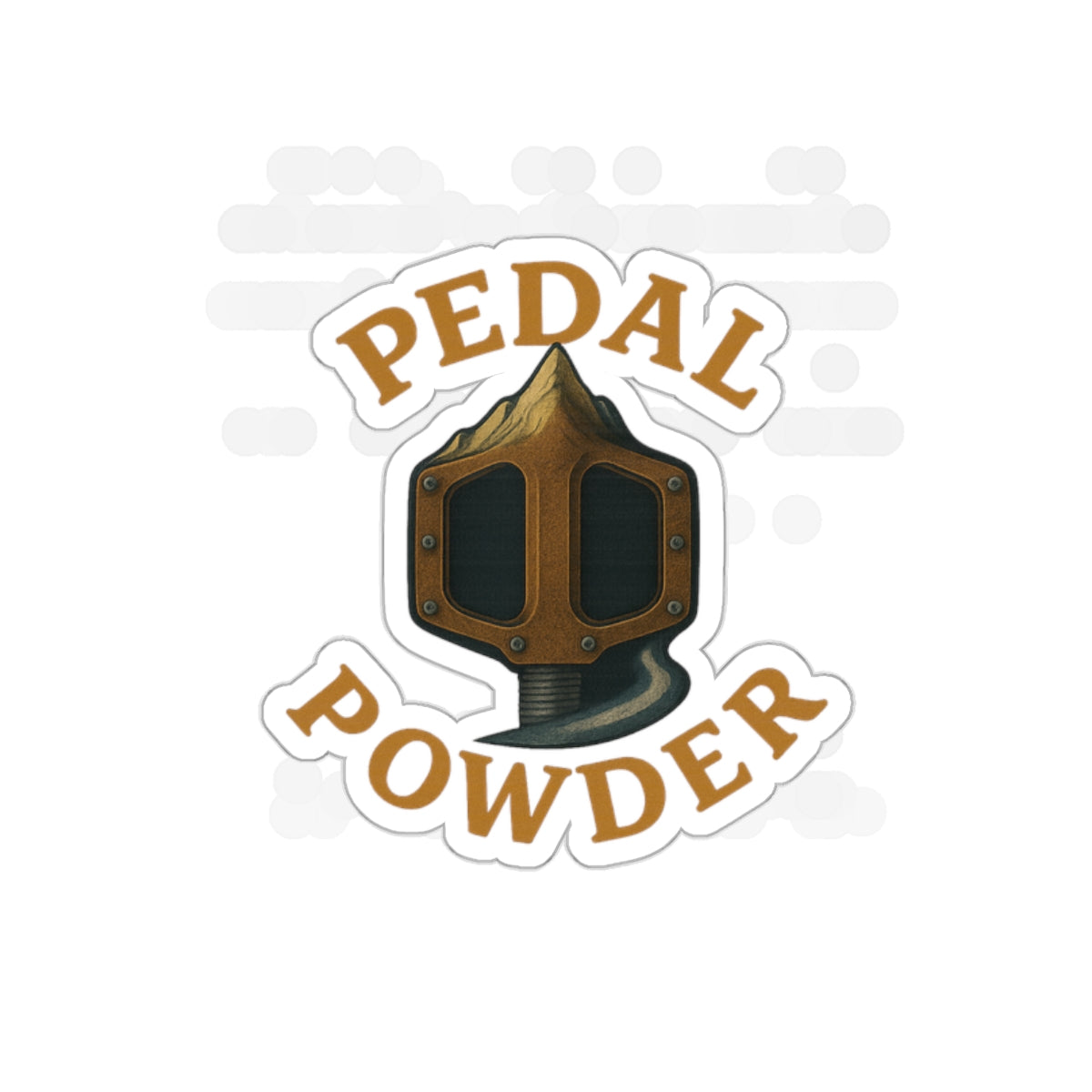 Pedal Powder Retro Bike Pedal Sticker