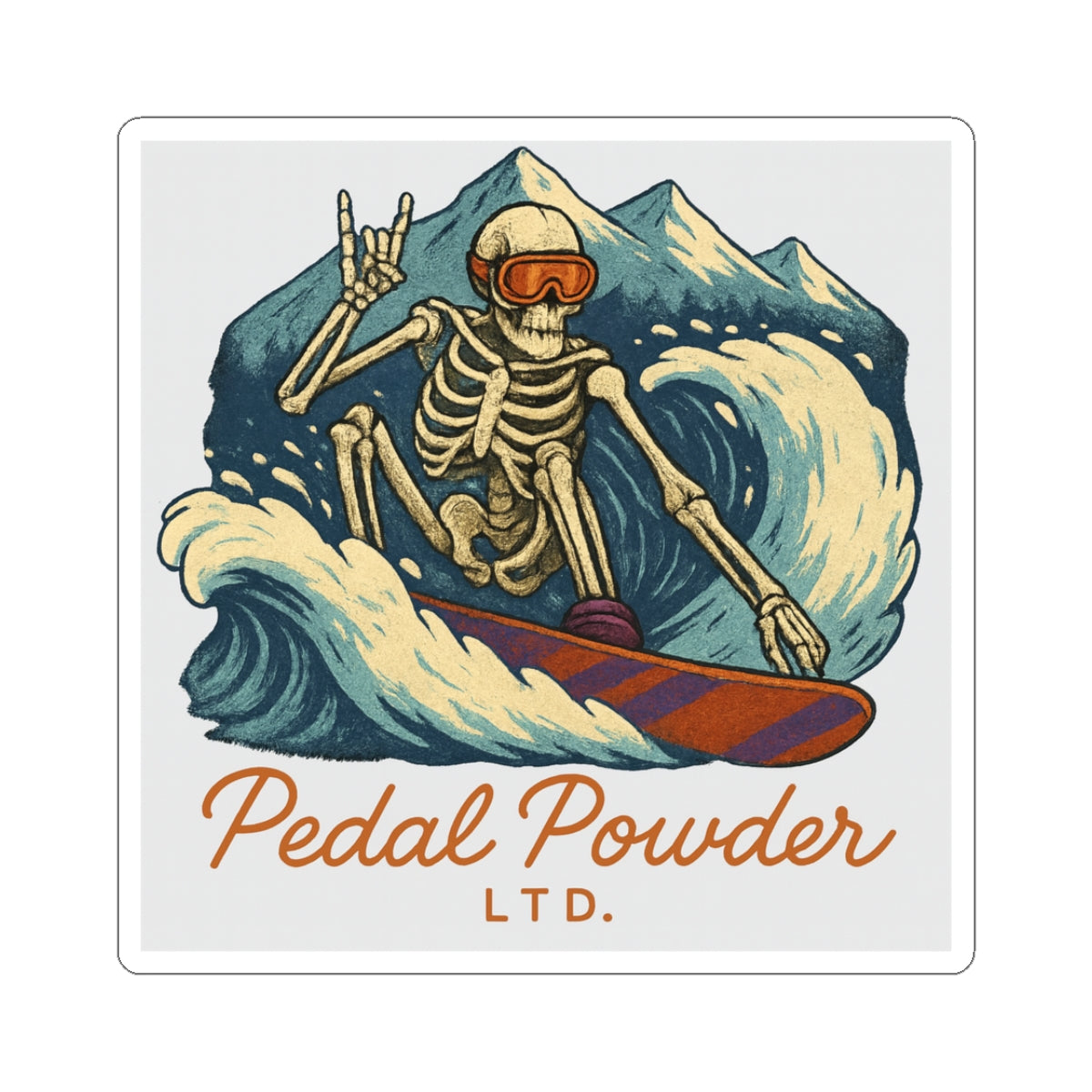 POW Surfer Sticker